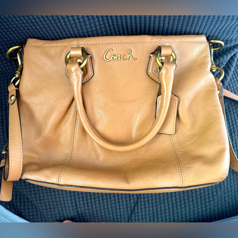 Leather Coach purse